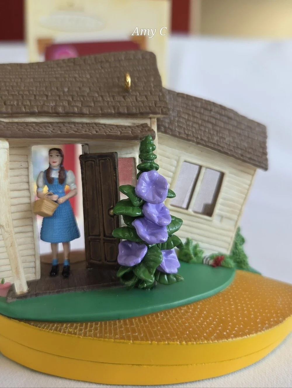 Wizard Of Oz Over The Rainbow Ornament With Lighted Yellow brick Road And Music